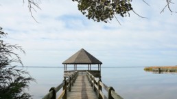 Gazebo at end of dock