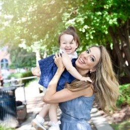 Antoinette Liviola with her daughter