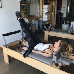 Antoinette Liviola doing pilates